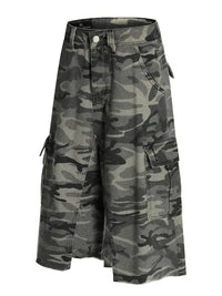 Men's Camouflage Cargo Capris Jeans