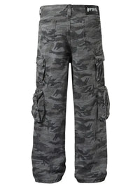 Men's Camouflage Cargo Jeans with Multi-Pockets