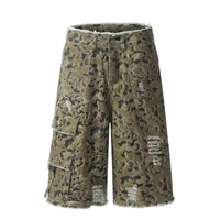 Men's Camouflage Denim Shorts