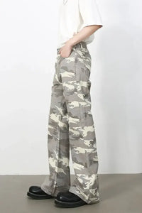 Men's Camouflage Jeans with Pockets