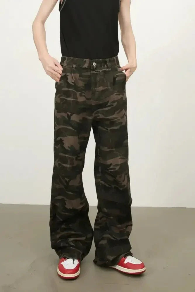 Men's Camouflage Jeans with Pockets - Update AvenueTrendsi100400302557289100400302557289Men's Camouflage Jeans with PocketsGreen Camouflage