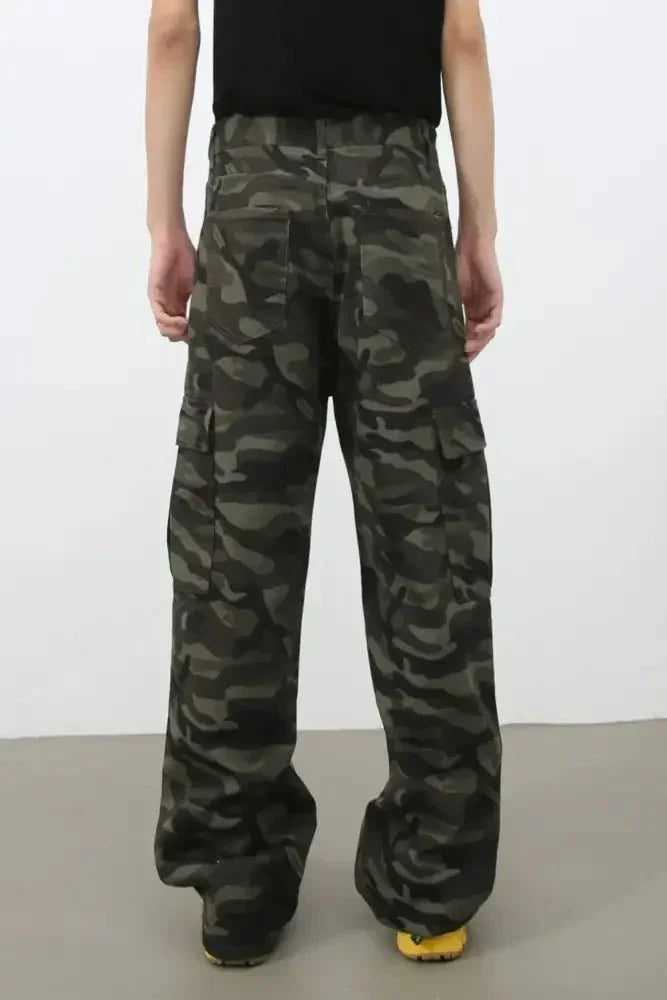 Men's Camouflage Jeans with Pockets - Update AvenueTrendsi100400307508968100400307508968Men's Camouflage Jeans with PocketsBlack