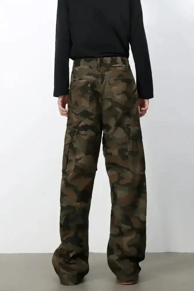 Men's Camouflage Loose Fit Jeans - Update AvenueTrendsi100400126911862100400126911862Men's Camouflage Loose Fit JeansGreen Camouflage
