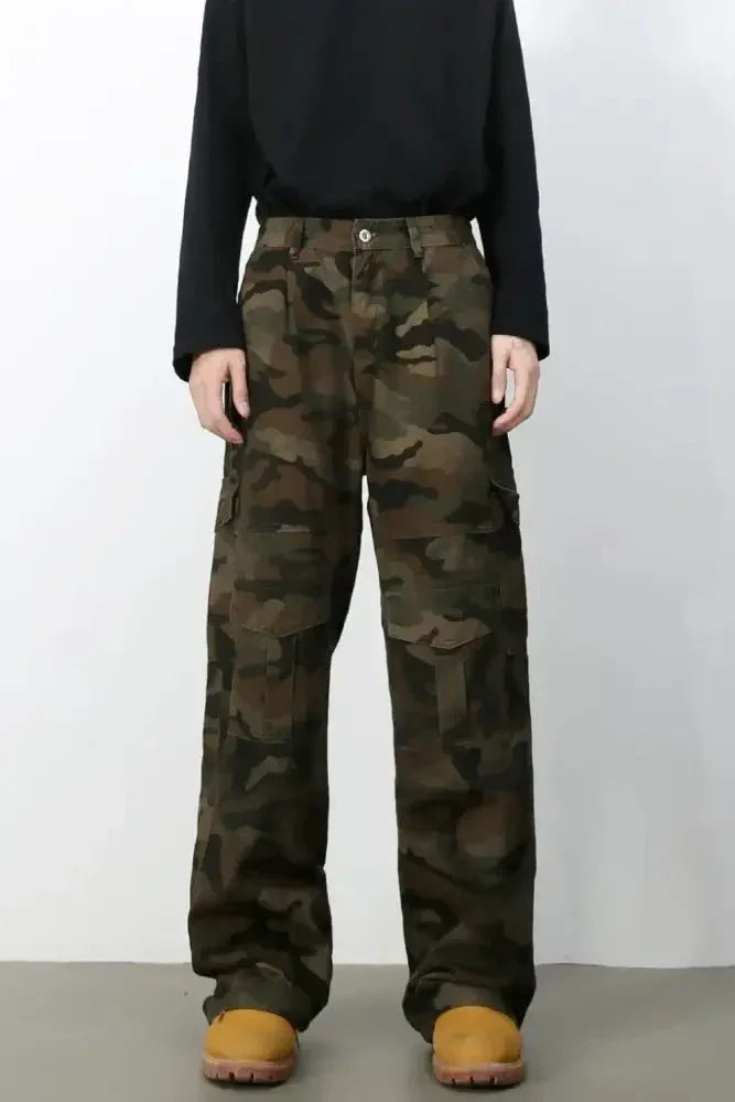 Men's Camouflage Loose Fit Jeans - Update AvenueTrendsi100400126911862100400126911862Men's Camouflage Loose Fit JeansGreen Camouflage