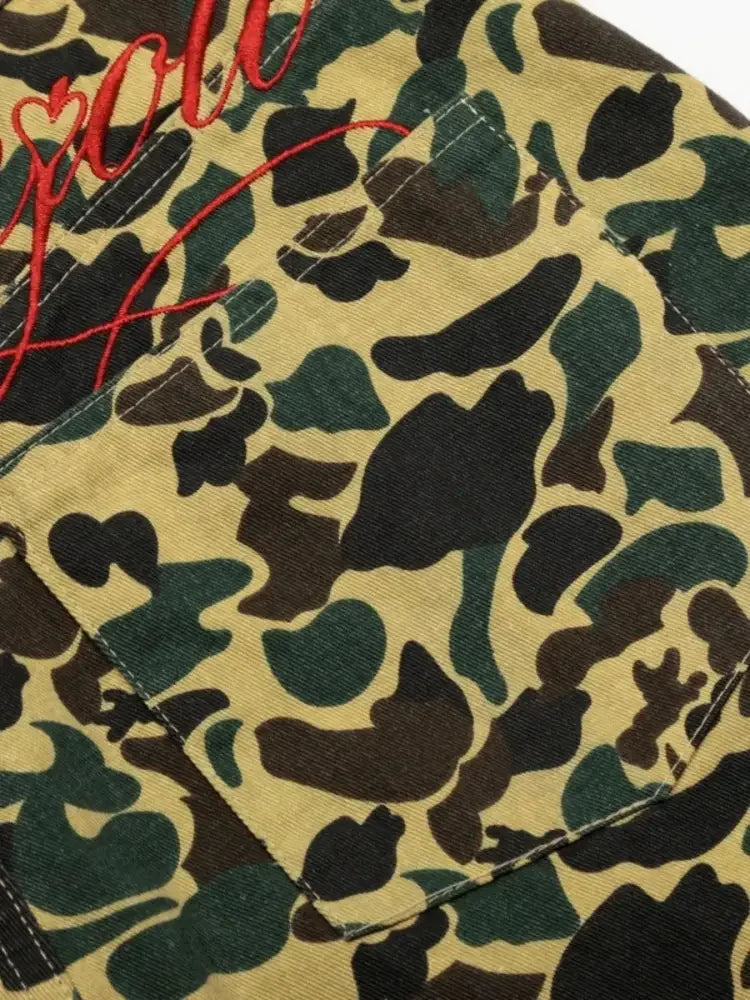Men's Camouflage Relaxed Fit Denim Shorts