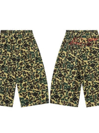 Men's Camouflage Relaxed Fit Denim Shorts