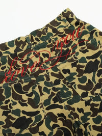 Men's Camouflage Relaxed Fit Denim Shorts