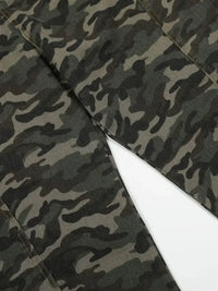 Men's Camouflage Wide Leg Cargo Jeans
