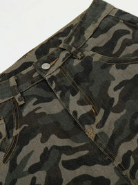 Men's Camouflage Wide Leg Cargo Jeans