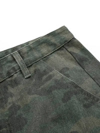 Men's Camouflage Wide Leg Cargo Jeans