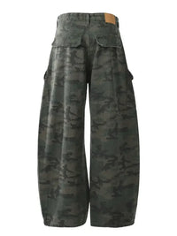 Men's Camouflage Wide Leg Cargo Jeans