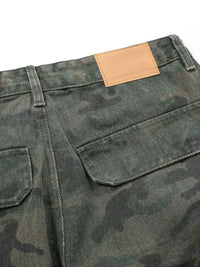 Men's Camouflage Wide Leg Cargo Jeans