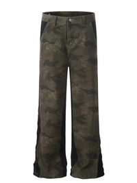 Men's Camouflage Wide Leg Jeans