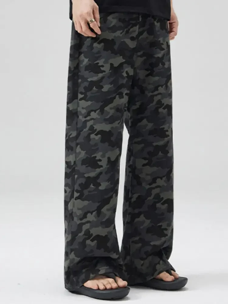 Men's Camouflage Wide Leg Pants