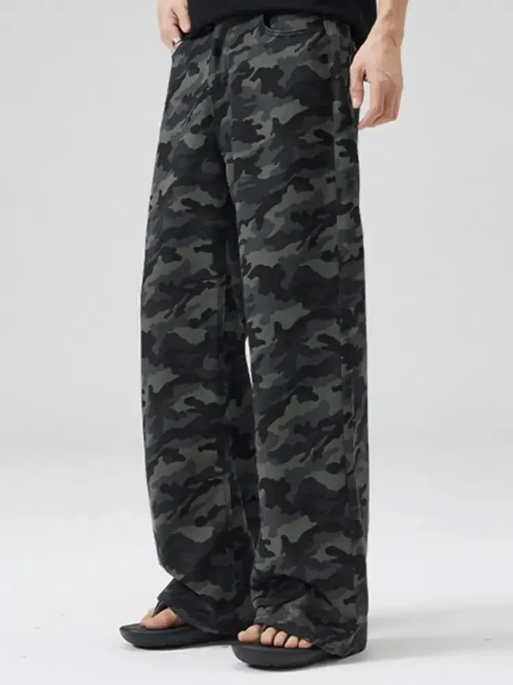 Men's Camouflage Wide Leg Pants