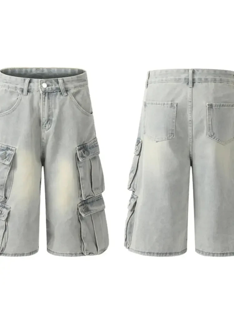 Men's Cargo Denim Shorts