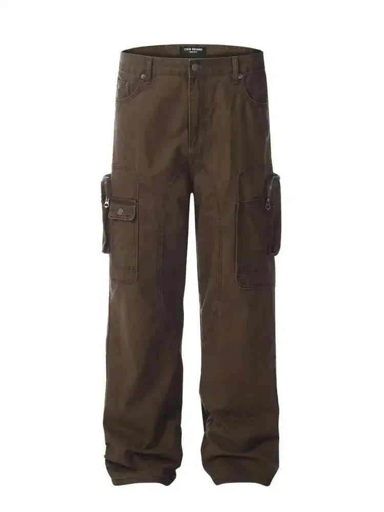 Men's Cargo Jeans with Multi - Pocket - Update AvenueTrendsi100400101830571100400101830571Men's Cargo Jeans with Multi - PocketCoffee Color