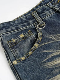 Men's Cargo Pocket Wide Leg Jeans