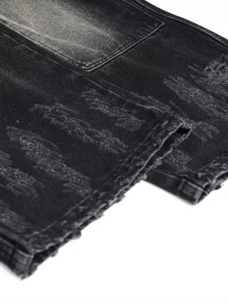 Men's Cargo Pocket Wide Leg Jeans