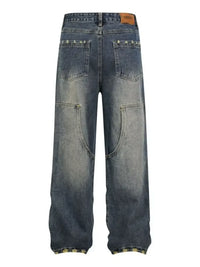 Men's Cargo Pocket Wide Leg Jeans