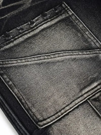 Men's Cargo Pocket Wide Leg Jeans