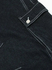 Men's Cargo Straight Jeans with Contrast Stitching - Update AvenueTrendsi100400413927193100400413927193Men's Cargo Straight Jeans with Contrast StitchingDark Blue