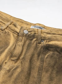 Men's Cargo Wide Leg Denim Jeans