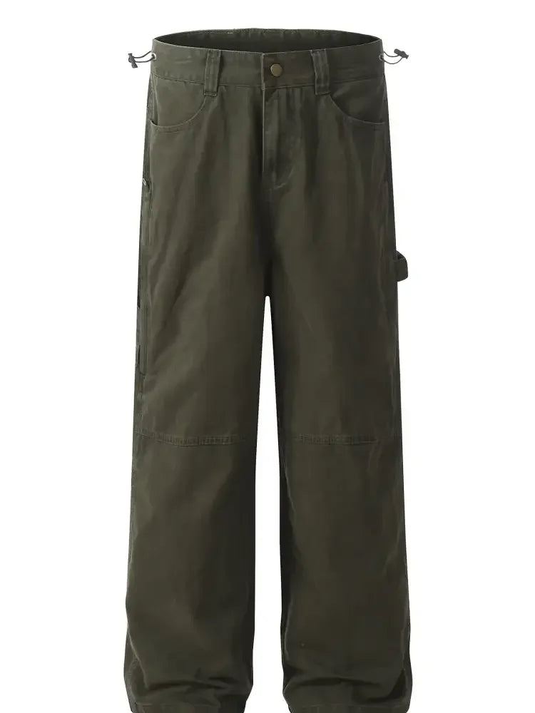 Men's Cargo Wide-Leg Jeans