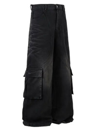 Men's Cargo Wide Leg Jeans