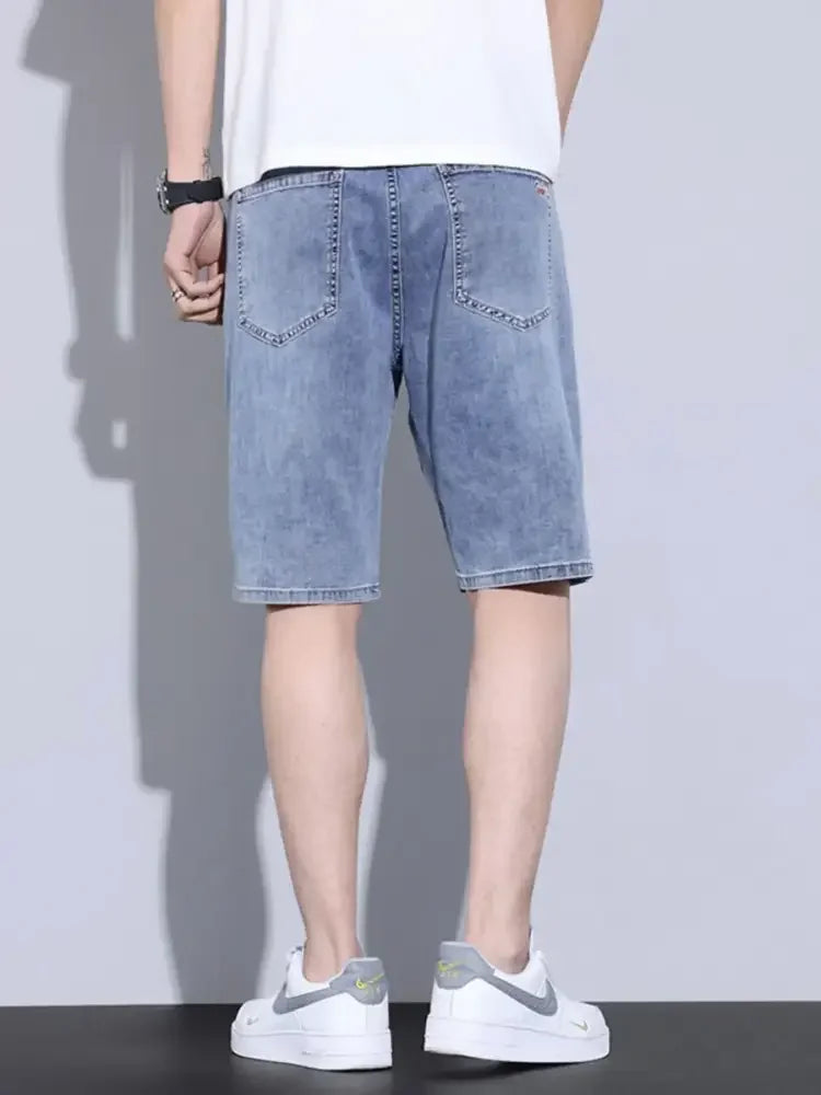 Men's Casual Pocketed Denim Shorts