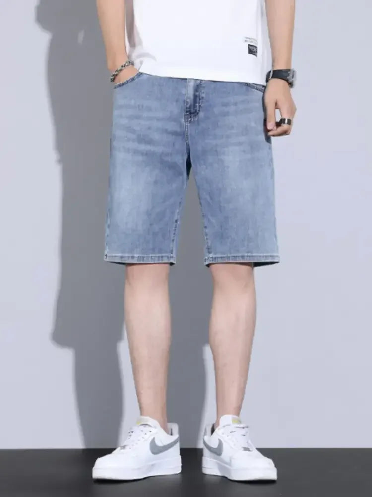 Men's Casual Pocketed Denim Shorts