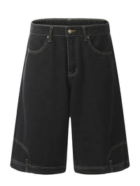 Men's Classic Loose Fit Denim Shorts