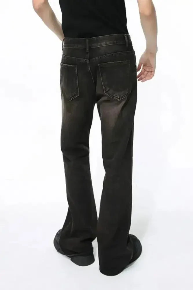 Men's Clean Fit Bootcut Jeans with Pockets - Update AvenueTrendsi100400826827844100400826827844Men's Clean Fit Bootcut Jeans with PocketsDark