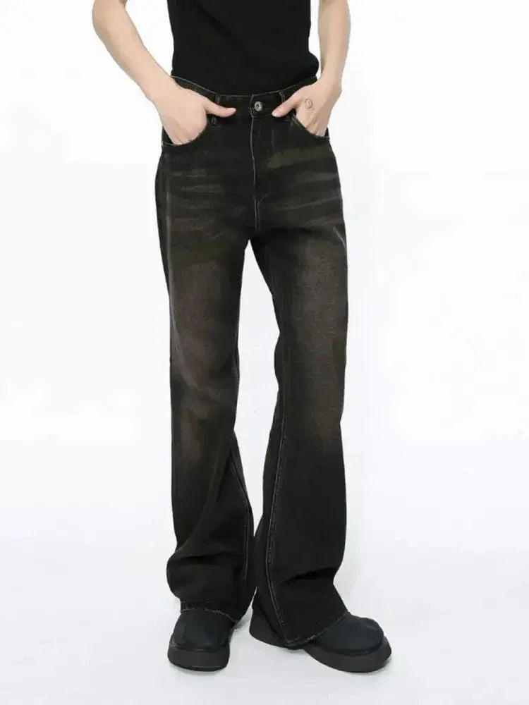 Men's Clean Fit Bootcut Jeans with Pockets - Update AvenueTrendsi100400826827844100400826827844Men's Clean Fit Bootcut Jeans with PocketsDark