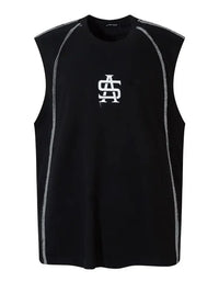 Men's Contrast Trim Round Neck Tank - Update AvenueTrendsi10040025035040210040025035040220388560758749ff8dd2b8395f7a4431 - Max - OriginBlack