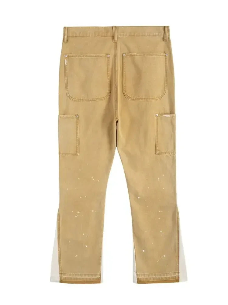 Men's Contrast Washed Bootcut Jeans - Update AvenueTrendsi100400646003110100400646003110Men's Contrast Washed Bootcut JeansGold