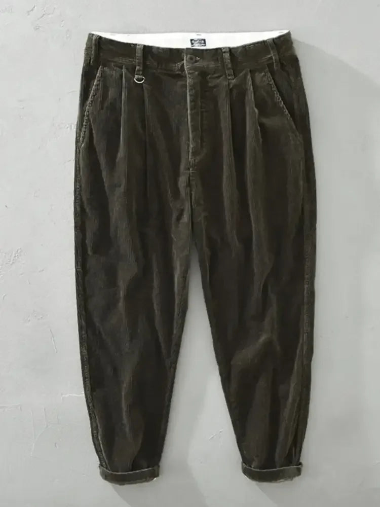 Men's Corduroy Wide Leg Pants
