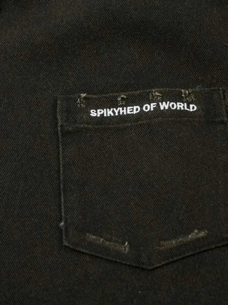 Men's Cross Button Up Oversized Denim Shirt