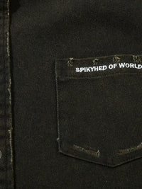 Men's Cross Button Up Oversized Denim Shirt