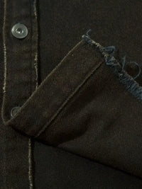 Men's Cross Button Up Oversized Denim Shirt