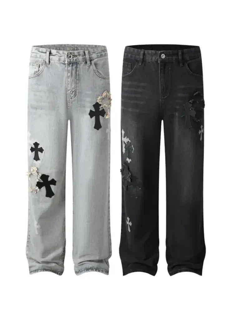 Men's Cross Wide Leg Jeans
