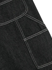Men's Denim Shorts with Contrast Stitching