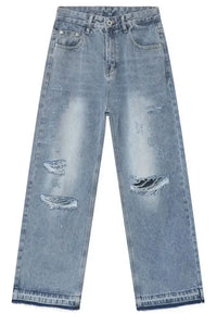 Men's Distressed Baggy Jeans