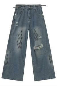 Men's Distressed Baggy Jeans