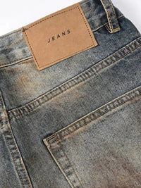 Men's Distressed Bleached Loose Fit Jeans - Update AvenueTrendsi100400170155546100400170155546Men's Distressed Bleached Loose Fit JeansVintage Blue