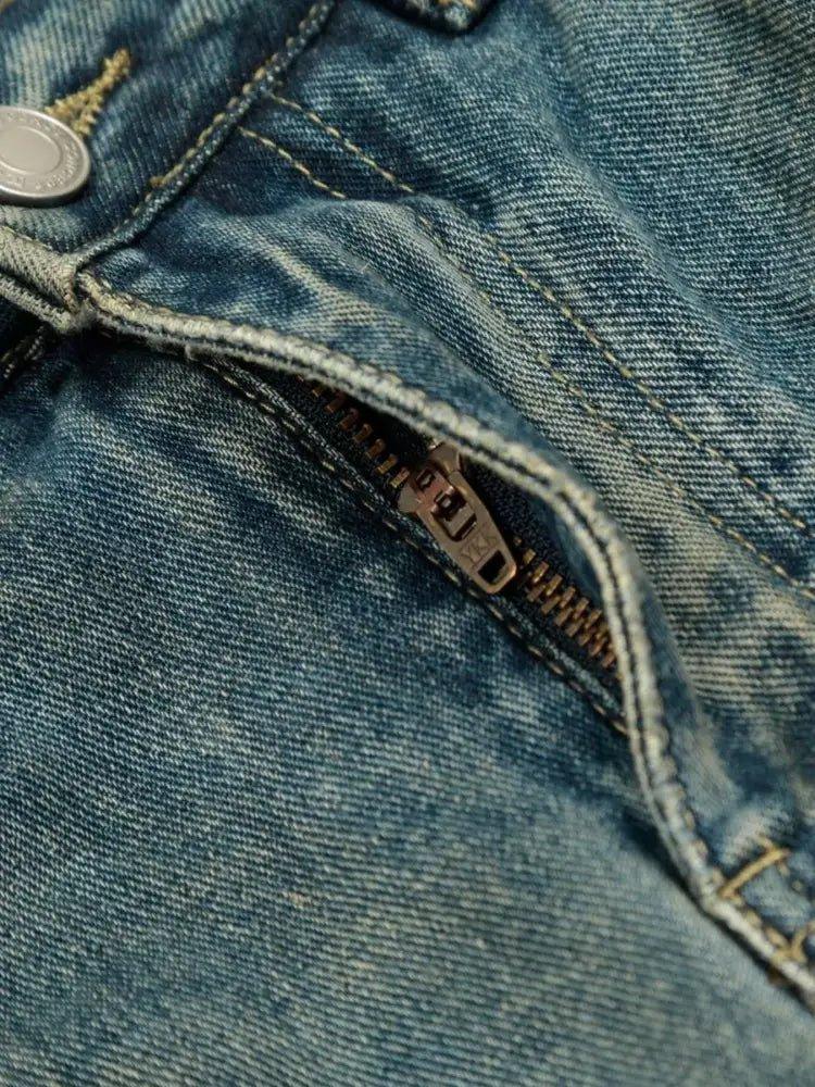 Men's Distressed Camo Patchwork Denim Shorts - Update AvenueTrendsi100400075334492100400075334492Men's Distressed Camo Patchwork Denim ShortsBlue