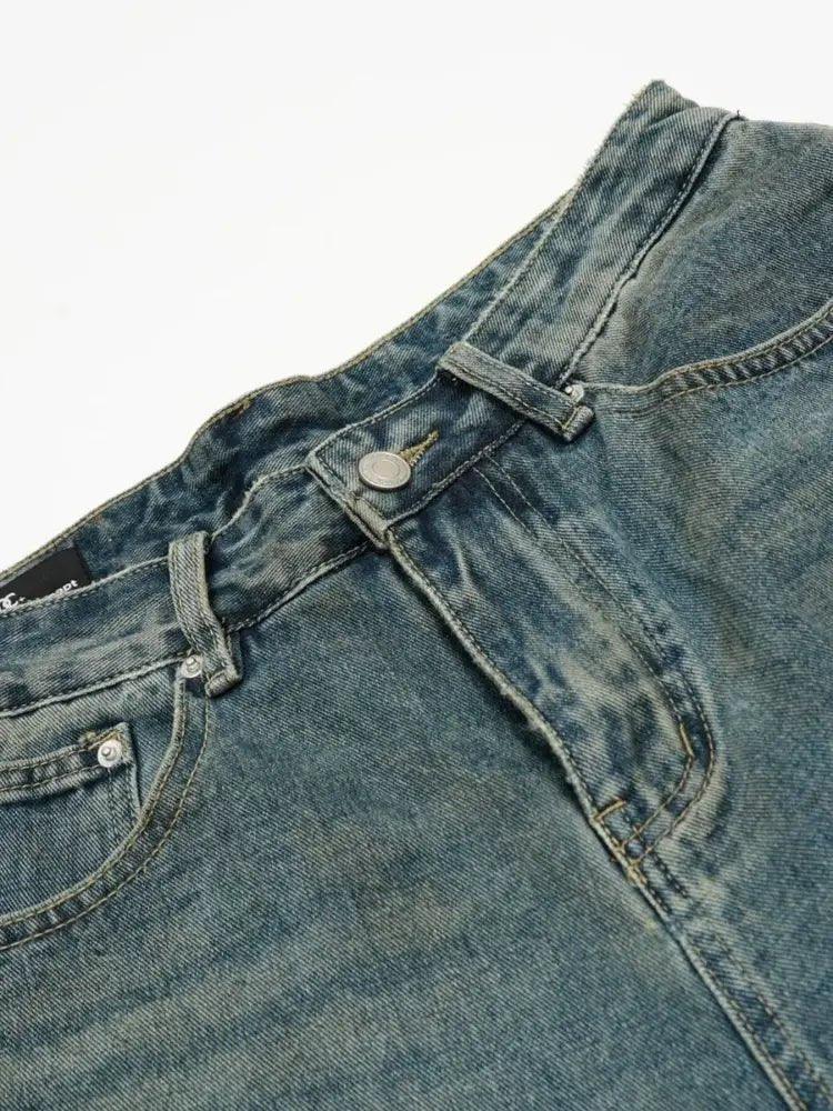 Men's Distressed Camo Patchwork Denim Shorts - Update AvenueTrendsi100400075334492100400075334492Men's Distressed Camo Patchwork Denim ShortsBlue