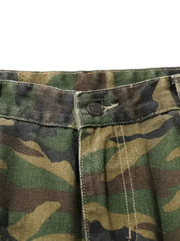Men's Distressed Camouflage Cargo Shorts