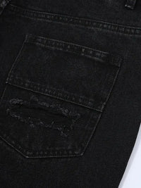 Men's Distressed Camouflage Denim Shorts