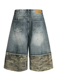 Men's Distressed Camouflage Denim Shorts - Update AvenueTrendsi100400323251860100400323251860Men's Distressed Camouflage Denim ShortsBlue